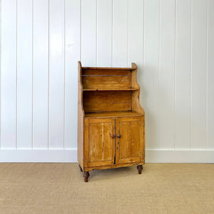 A 19th Century Diminutive Pine Waterfall Bookcase