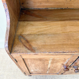 A 19th Century Diminutive Pine Waterfall Bookcase