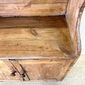 A 19th Century Diminutive Pine Waterfall Bookcase