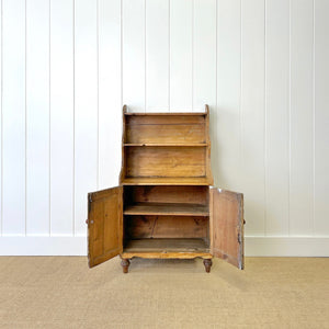 A 19th Century Diminutive Pine Waterfall Bookcase