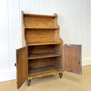 A 19th Century Diminutive Pine Waterfall Bookcase