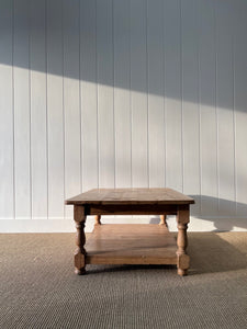 A Vintage English Country Pine Coffee Table