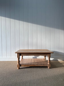 A Vintage English Country Pine Coffee Table