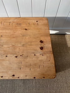 A Vintage English Country Pine Coffee Table