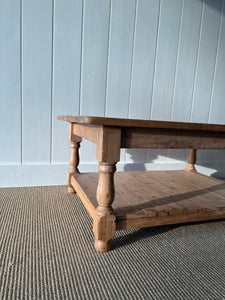 A Vintage English Country Pine Coffee Table