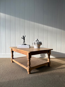 A Vintage English Country Pine Coffee Table