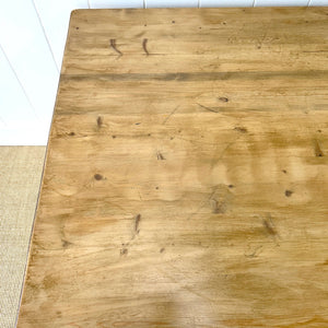A Lovely Vintage 8 ft Pine Farmhouse Table
