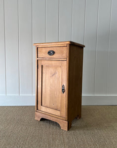 A Charming English Pine Nightstand c1890