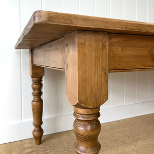 A Lovely Vintage 8 ft Pine Farmhouse Table