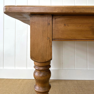 A Lovely Vintage 8 ft Pine Farmhouse Table