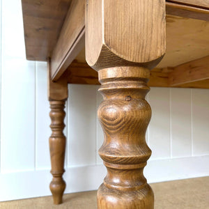 A Lovely Vintage 8 ft Pine Farmhouse Table