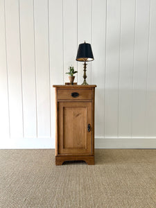 A Charming English Pine Nightstand c1890