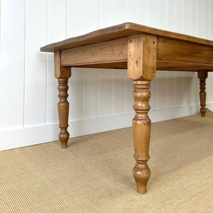 A Lovely Vintage 8 ft Pine Farmhouse Table