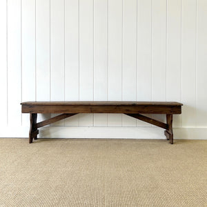 A Country Made Bench Pine c1890