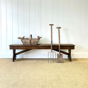 A Country Made Bench Pine c1890