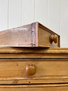A Large English Pine Country 7 Drawer Buffet or Sideboard c1860