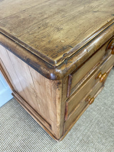 A Large English Pine Country 7 Drawer Buffet or Sideboard c1860
