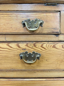 A Mid 19th Century English Pine Drop Front Desk