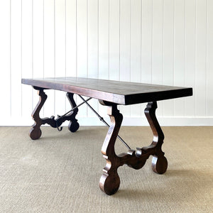 A Vintage Spanish Oak 7ft Dining Table