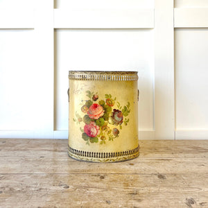 A 1920s French Tole Waste Paper Bin