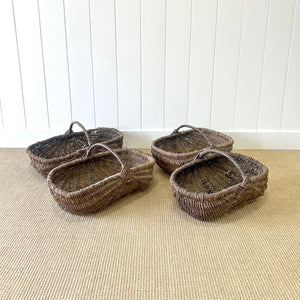 Delightful French 19th Century Harvest Baskets