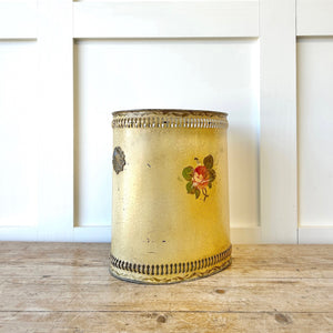 A 1920s French Tole Waste Paper Bin