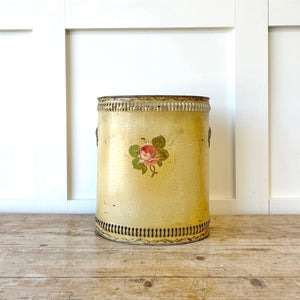 A 1920s French Tole Waste Paper Bin