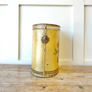 A 1920s French Tole Waste Paper Bin