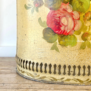 A 1920s French Tole Waste Paper Bin
