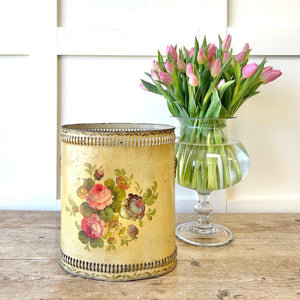 A 1920s French Tole Waste Paper Bin