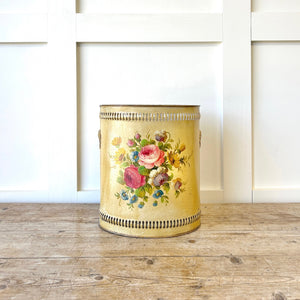 A 1920s French Tole Waste Paper Bin