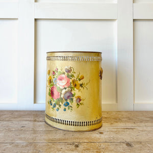 A 1920s French Tole Waste Paper Bin