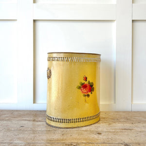 A 1920s French Tole Waste Paper Bin