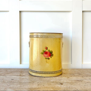 A 1920s French Tole Waste Paper Bin