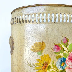 A 1920s French Tole Waste Paper Bin