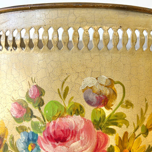 A 1920s French Tole Waste Paper Bin