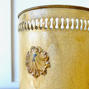 A 1920s French Tole Waste Paper Bin