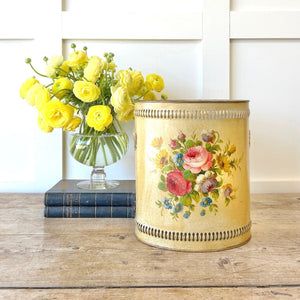 A 1920s French Tole Waste Paper Bin