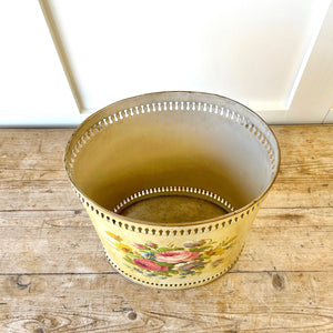 A 1920s French Tole Waste Paper Bin