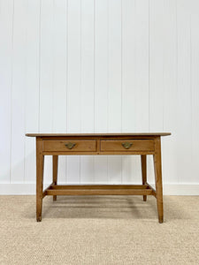 An Antique English Country Pine Console or Work Table c1830