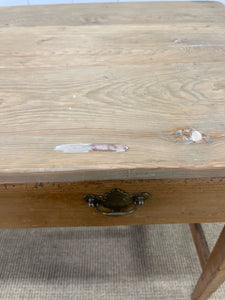 An Antique English Country Pine Console or Work Table c1830