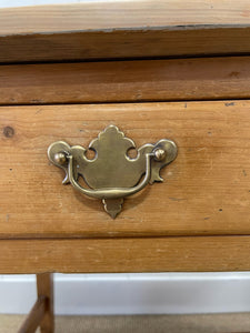 An Antique English Country Pine Console or Work Table c1830