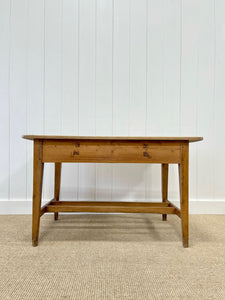 An Antique English Country Pine Console or Work Table c1830