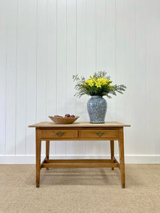 An Antique English Country Pine Console or Work Table c1830