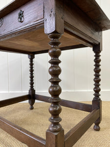 An English Oak Lowboy Table c1790
