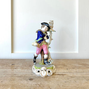 Set of 4 Porcelain Derby Royal Crown Figurine Candlestick Holders for Easter!