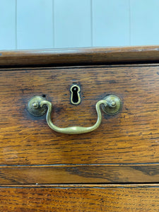An 18th Century English Country Oak Chest of Drawers Dresser