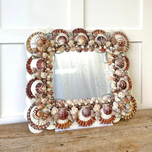 Vintage Coastal Shell Mirror