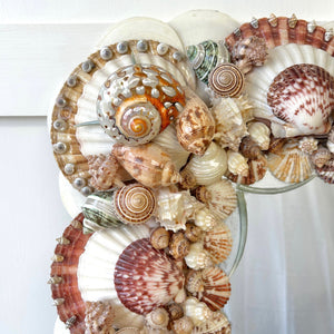 Vintage Coastal Shell Mirror