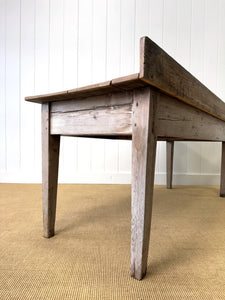 A 6.5 ft Antique Irish Pine Server or Console Table